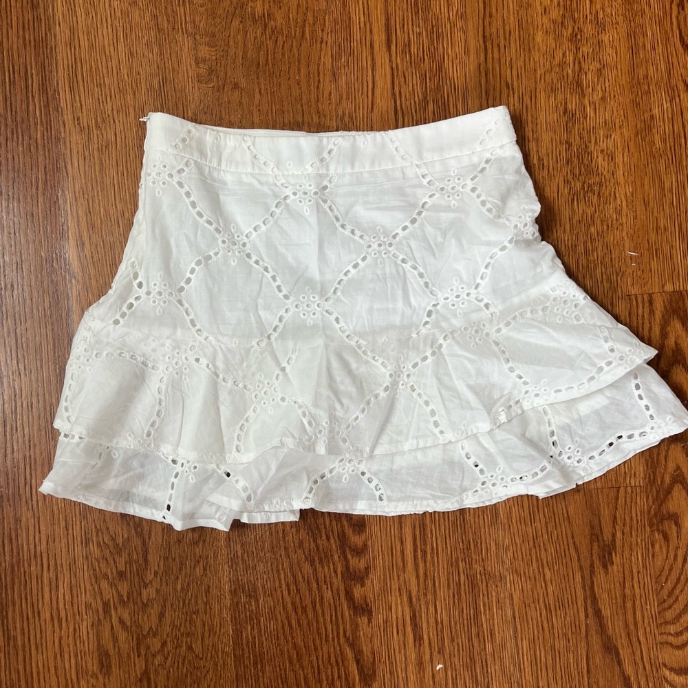 White Summer Mini Skirt